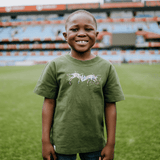 Springboks Graffiti Kids Crew Tee-Military Olive