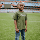 Springboks Graffiti Kids Crew Tee-Military Olive