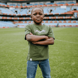 Springboks Graffiti Kids Crew Tee-Military Olive