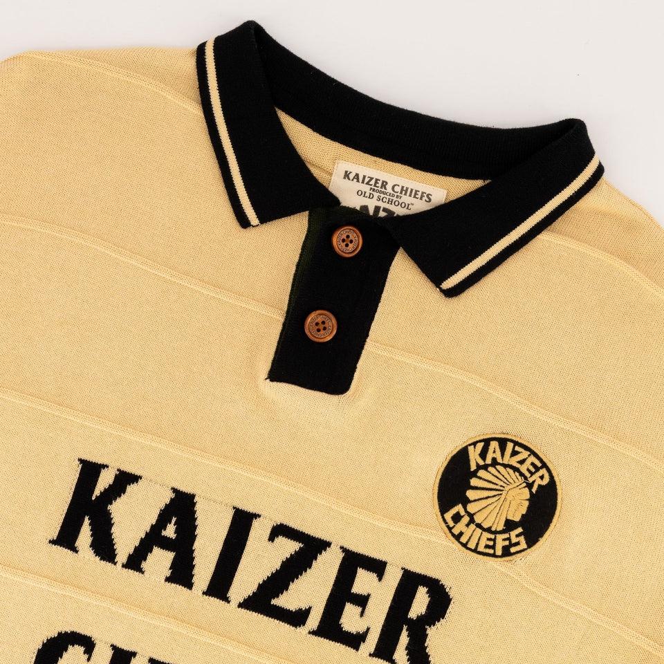 Kaizer Chiefs Long Sleeve Knitted Jersey-Butter