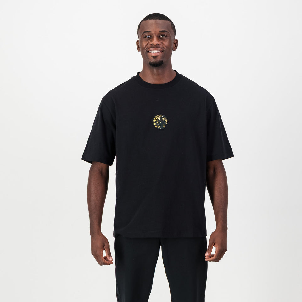 Kaizer Chiefs Pop Art Badge Boxy Tee- Black