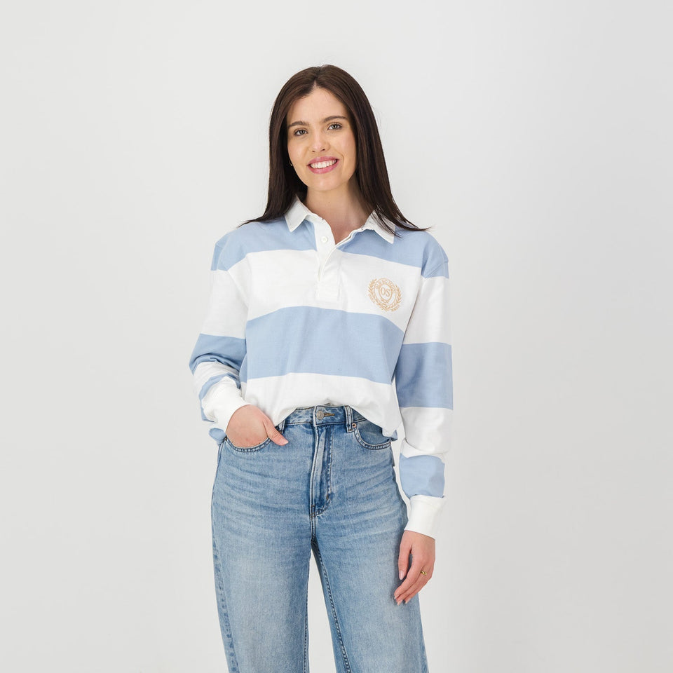 Old School 12X12 YD LS Rugby Jersey-Cloud Dancer