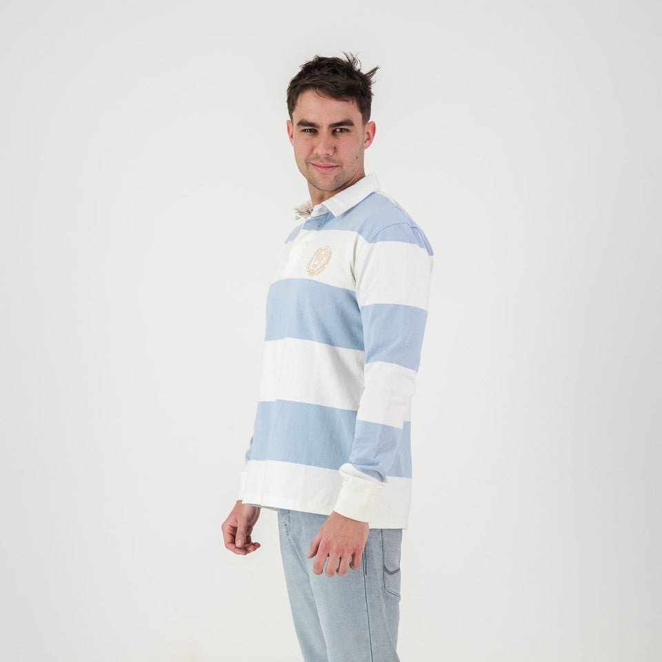 Old School 12X12 YD LS Rugby Jersey-Cloud Dancer