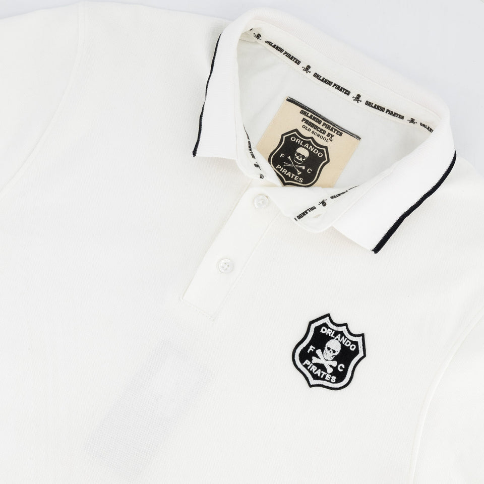 Orlando Pirates Tipped Polo-White