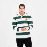 SA Supporters 8X8 Stripe LS Rugby Jersey-OS Green