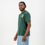 SA Supporters Stamp Reg Crew Tee - OS Green