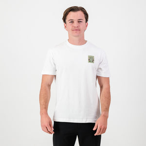 SA Supporters Stamp Reg Crew Tee-White