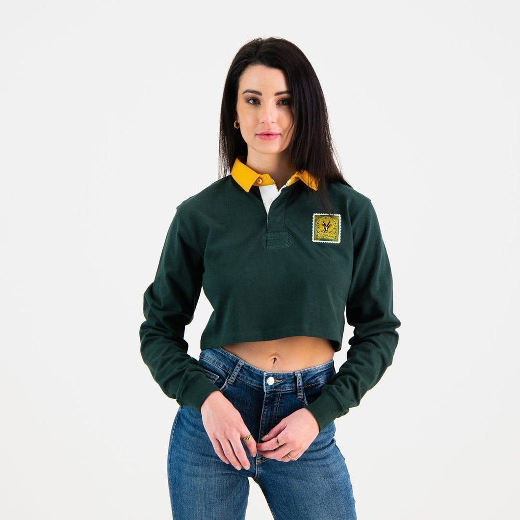 SA Supporters Classic Crop Rugby Jersey-OS Green