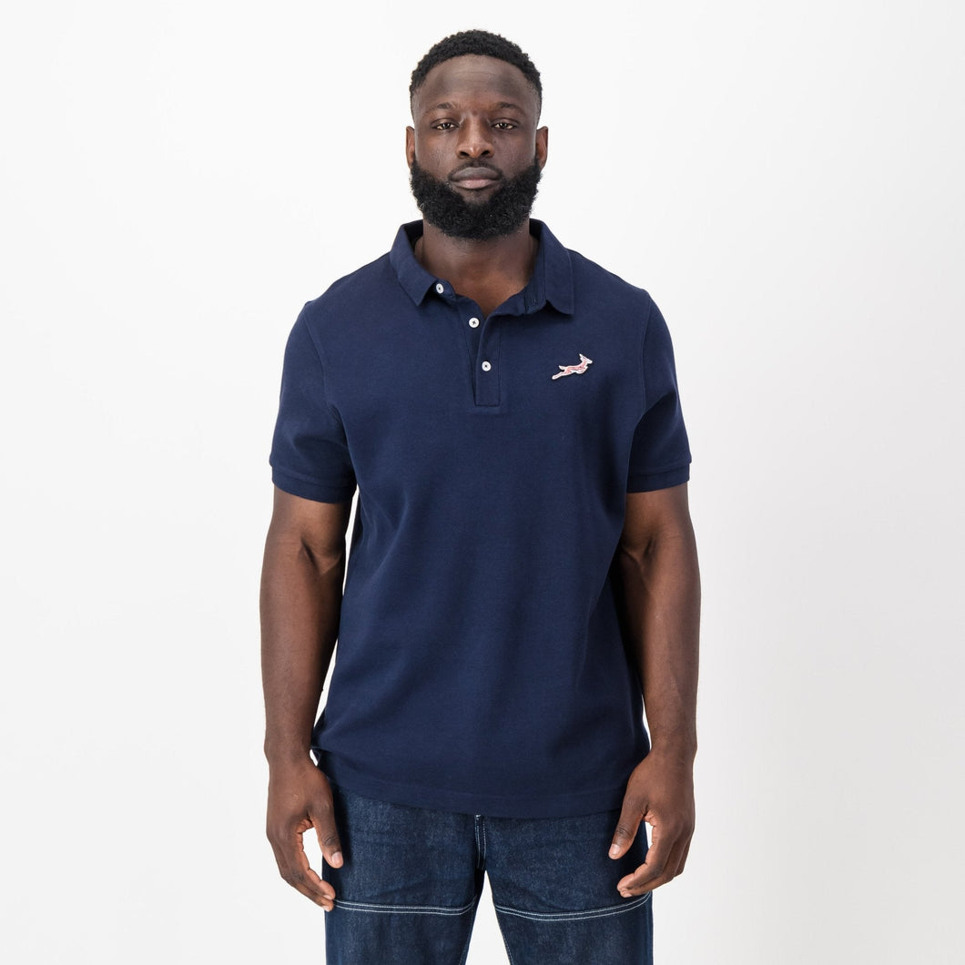 Springboks Pop Badge SS Polo-Navy