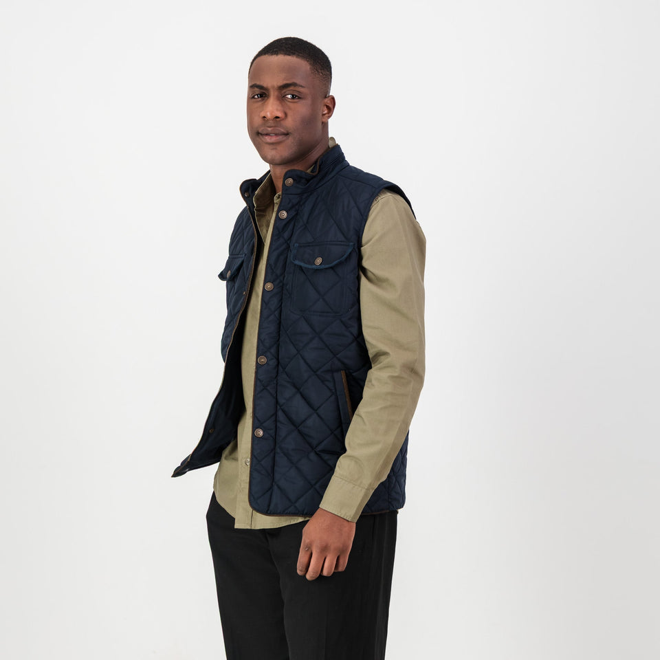 Springboks Barbour Gilet-Navy