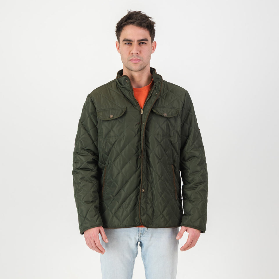 Springboks Barbour Jacket-Forest Green