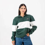 Springboks Classic Hoop Quarter Zip-OS Green