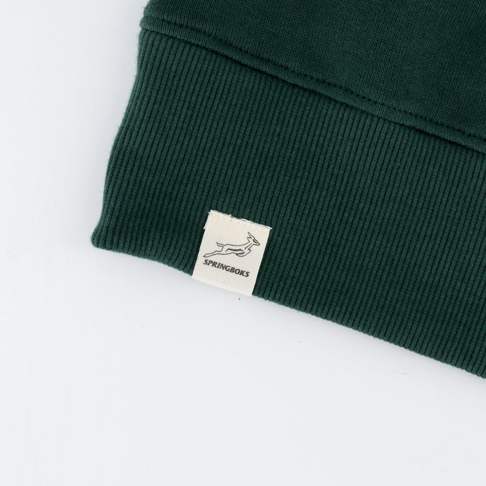 Springboks Classic Hoop Quarter Zip-OS Green