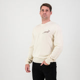 Springboks Faded Bok Crew Neck Knit-Ivory