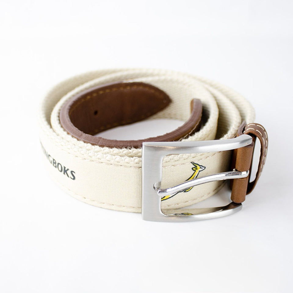 Springboks Golf Belt-Ivory