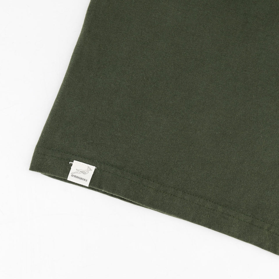Springboks Graffiti Regular Crew Tee-Military Olive