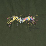 Springboks Graffiti Regular Crew Tee-Military Olive