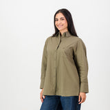 Springboks Ladies Oxford Shirt-Taupe