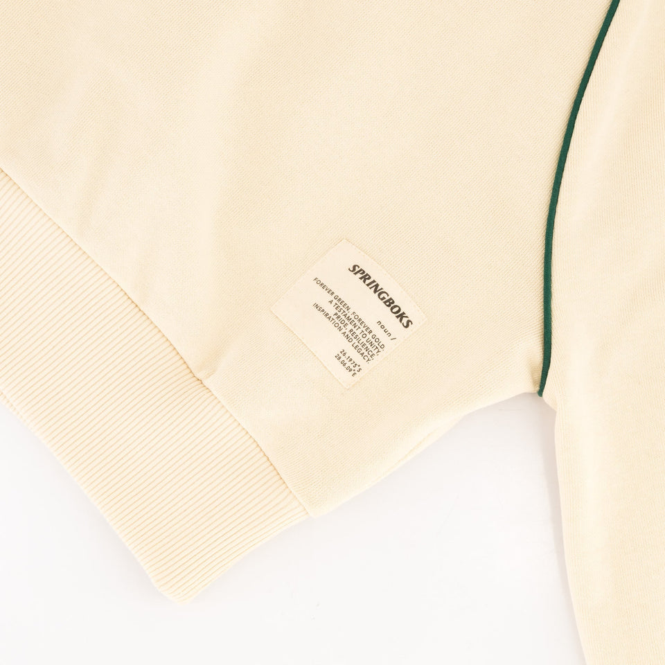 Springboks Ladies Piped Zip Through Sweat-Ivory