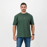Springboks Nat Badge Boxy Crew Tee-OS Green