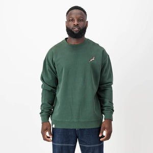 Springboks Nat Badge Crew Neck Sweat-OS Green