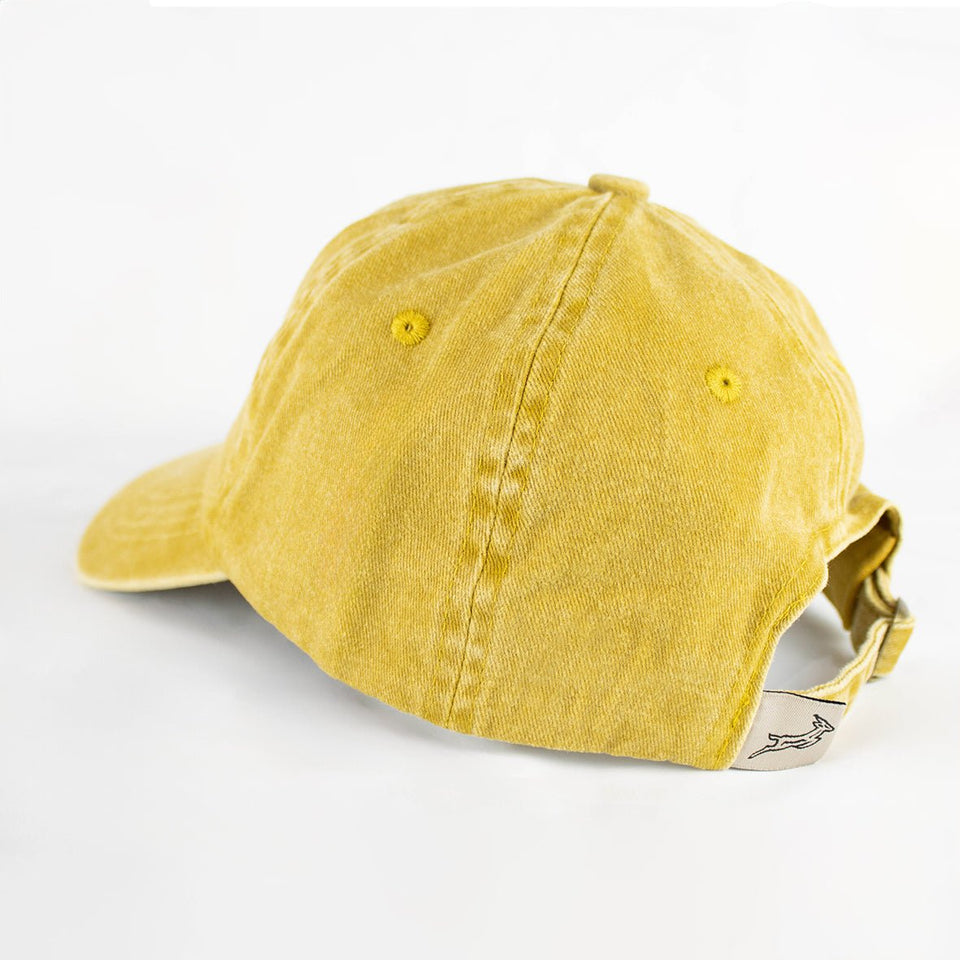 Springboks Natural Emb Dad Cap-Mustard
