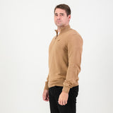 Springboks Quarter Zip Knit-Toffee