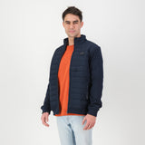 Springboks Quilted Knit Shell Jacket-Navy
