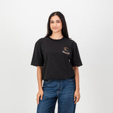 Springboks Shield Badge Regular Crew Tee - Black