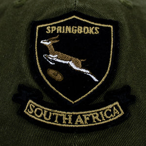 Springboks Shield Dad Cap-Military Olive