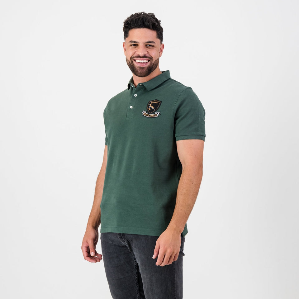 Springboks Shield Polo-OS Green