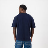 Springboks Small Logo Boxy Tee V2-Navy