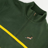 Springboks Twill Hoop Quarter Zip Sweat - OS Green