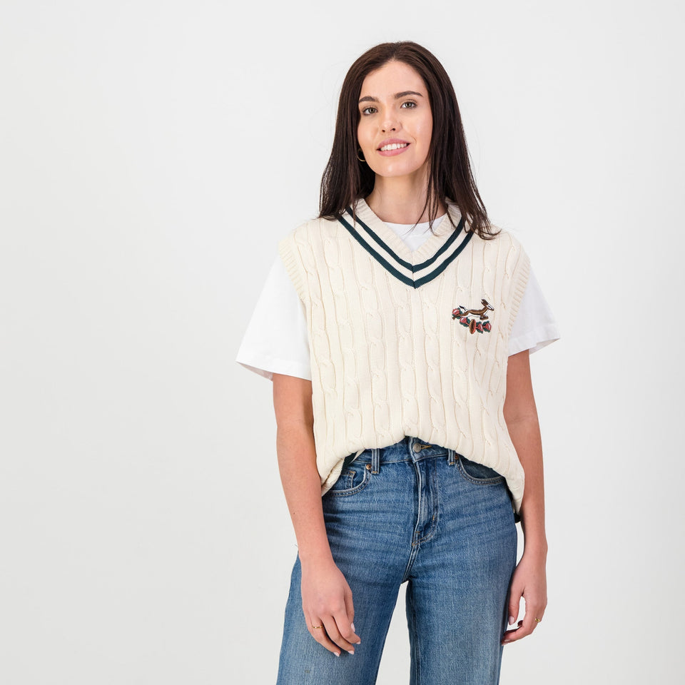 Springboks Vest Knit - Ivory