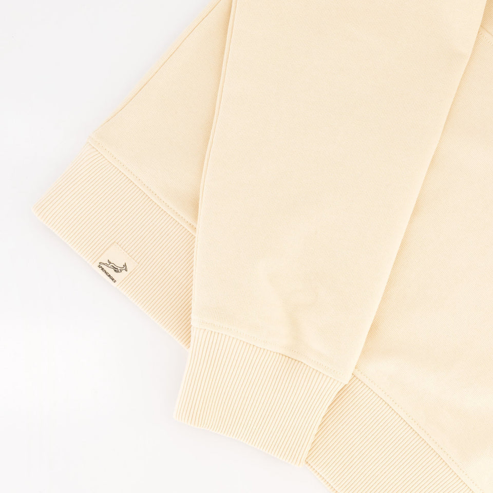 Springboks Word Quarter Zip Sweat-Ivory