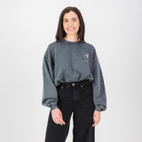 Stillknocks Acid Wash Crew Sweat- Turb Grey