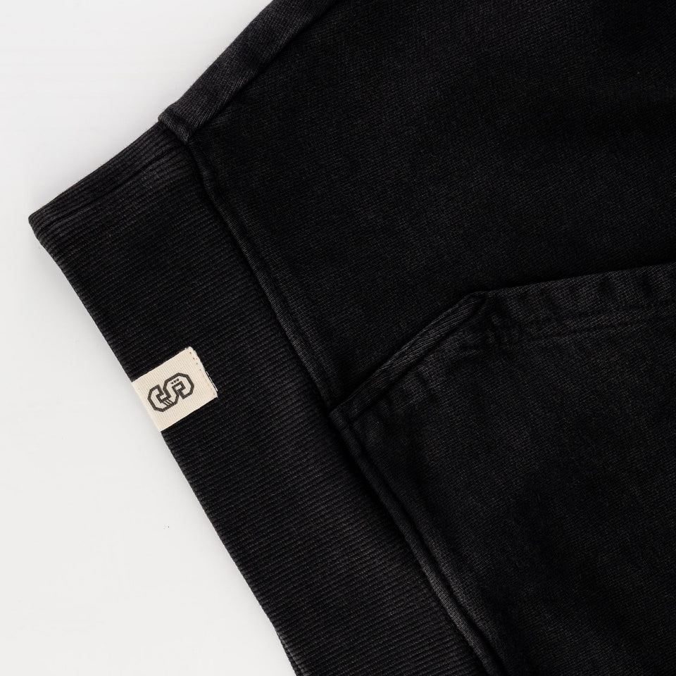 Stillknocks Acid Wash Hoodie Sweat- Black