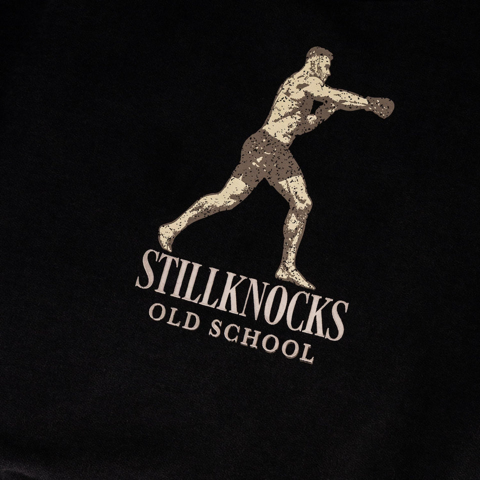 Stillknocks Acid Wash Hoodie Sweat- Black