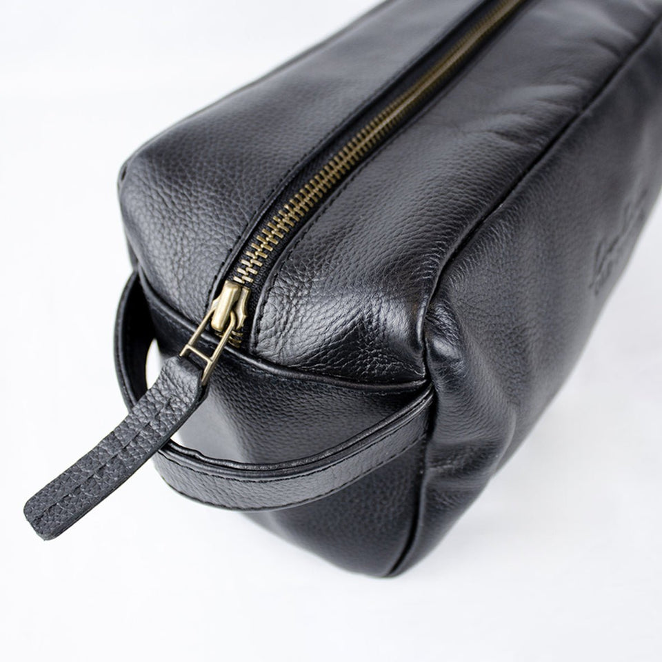 Stillknocks Leather Vanity Bag-Black