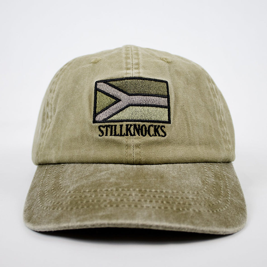 Stillknocks Flag Dad Cap-Military Olive