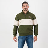 Stillknocks S Hoop Quarter Zip Sweat-Military Olive