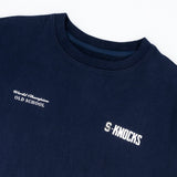 Stillknocks S-Knocks Boxy Crew Tee-Navy