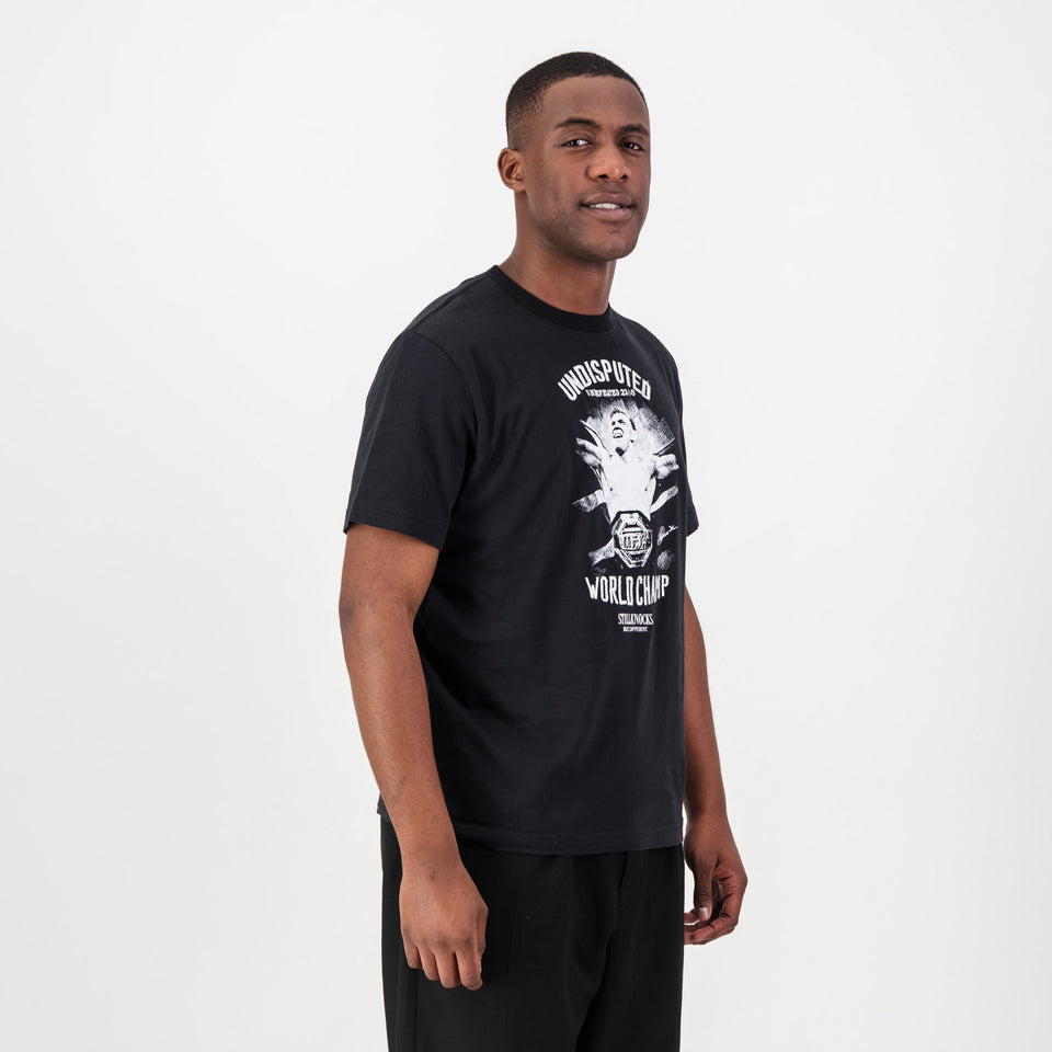Stillknocks Smokey Shadow Regular Crew Tee-Black