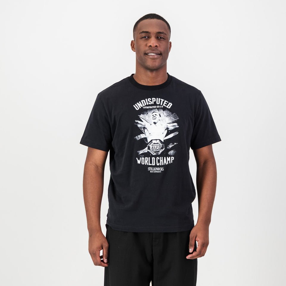 Stillknocks Smokey Shadow Regular Crew Tee-Black
