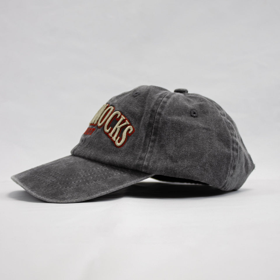 Stillknocks Word Washed Cap-Grey