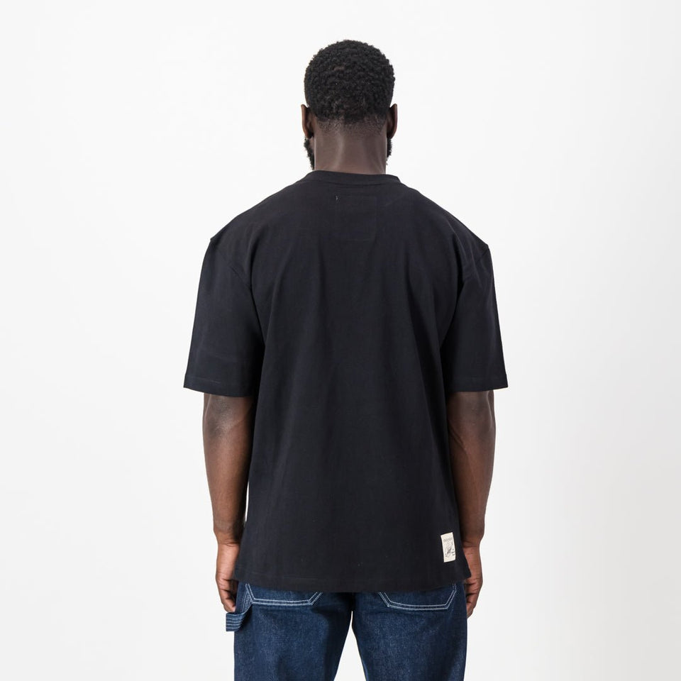Stillknocks Graphic Boxy Crew Tee Old-Black