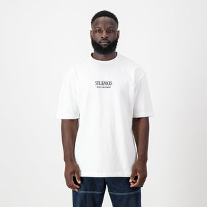 Stillknocks Graphic Boxy Crew Tee Old-White