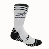 Springboks SML Outline Bok Versus Sock-White