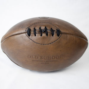 Old School Rugby Ball-Dark Brown